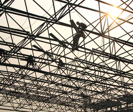 玉树厂房网架安装