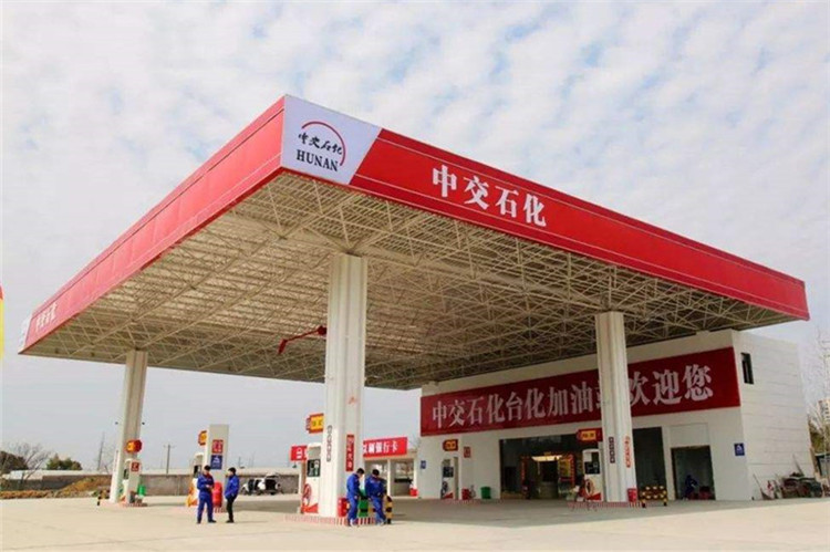 玉树加油站钢结构网架案例6